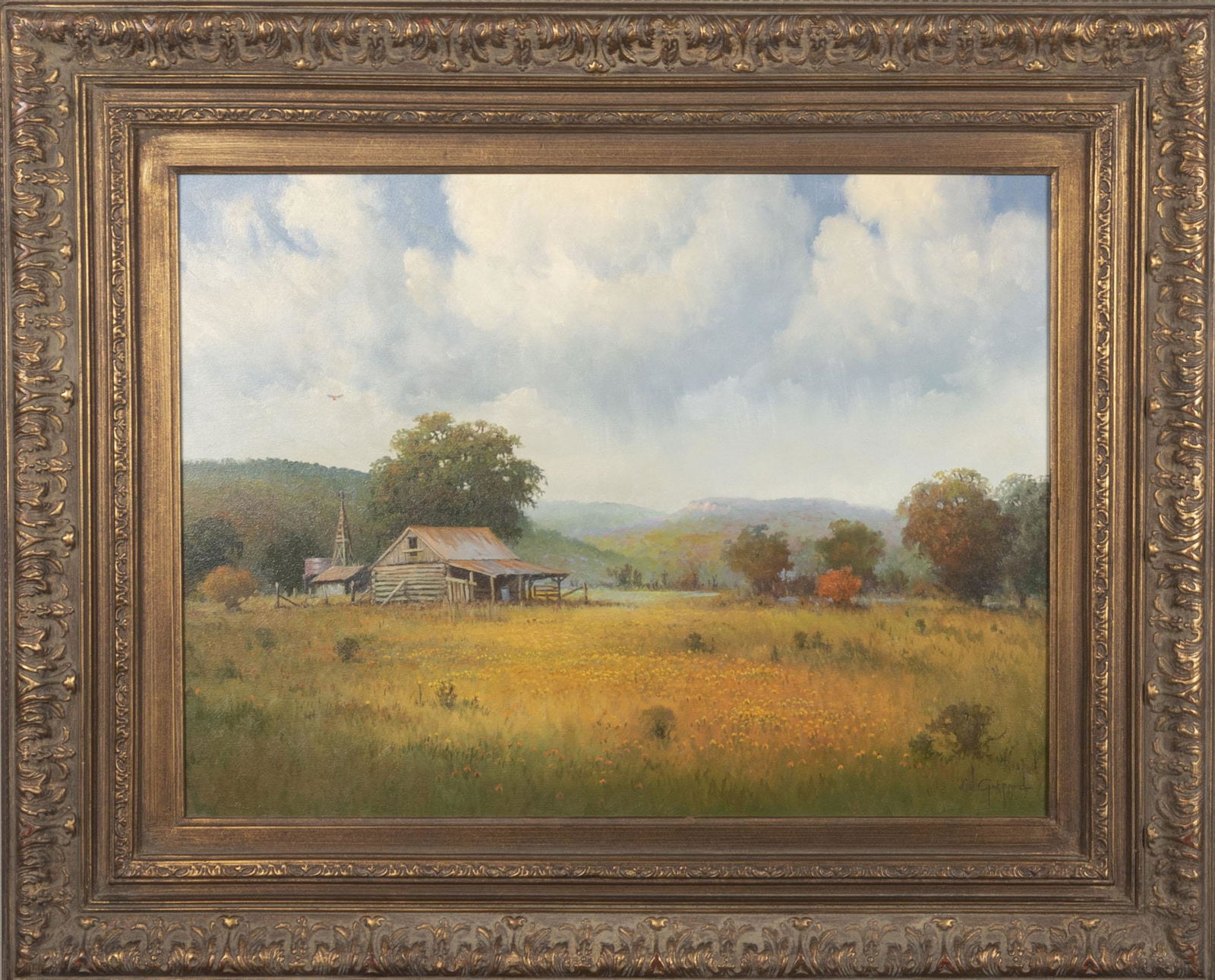 Cal Gaspard, American (b. 1934), Landscape with Yellow (1 of 2)