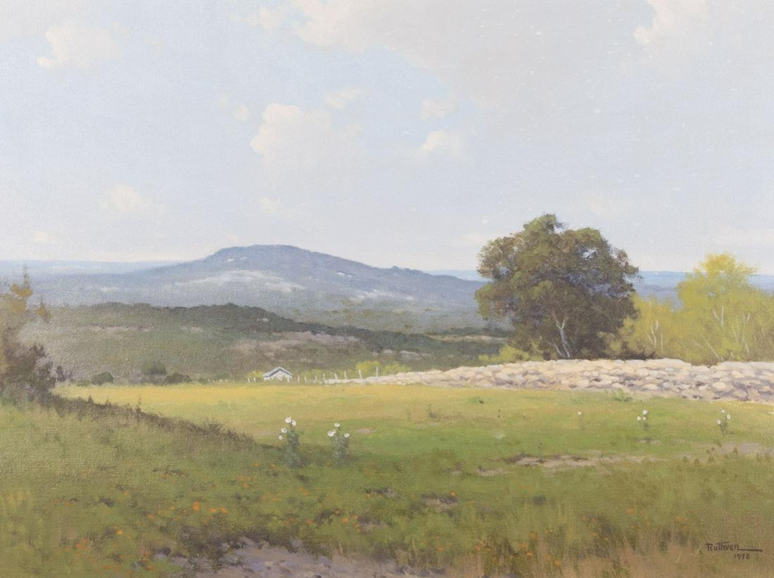 Jerry Ruthven, Texas (b. 1942), Vast landscape with (1 of 2)