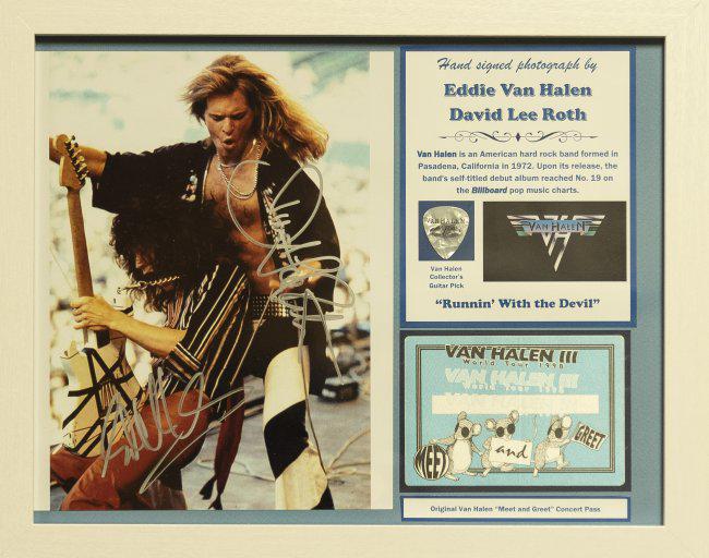 Van Halen Signed Photo / Pass / Pick (1 of 1)