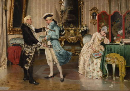 A game of tag by Arturo Ricci - Artvee