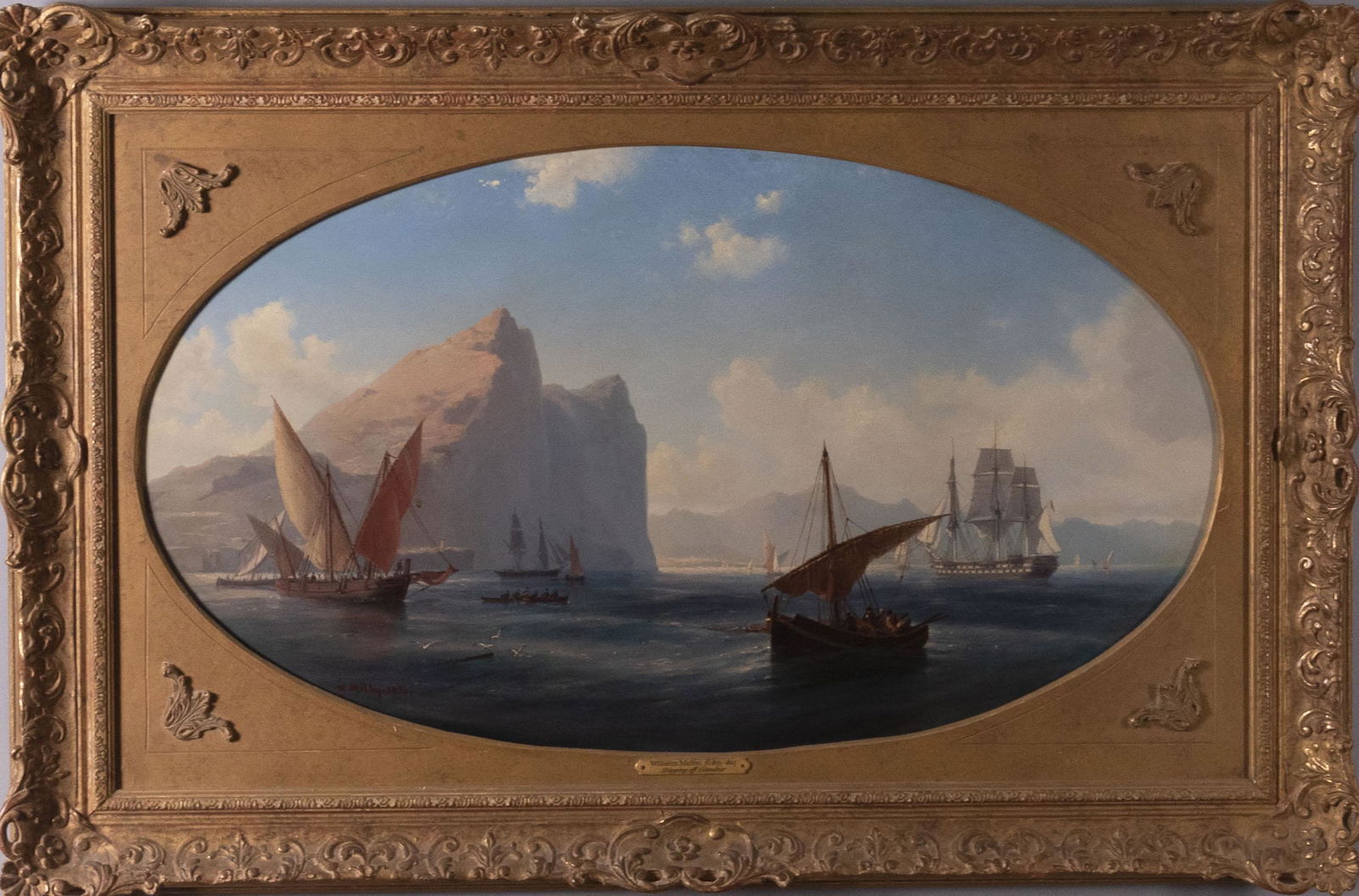 Wilhelm Melby, Danish (1824-1882), Shipping off (1 of 2)