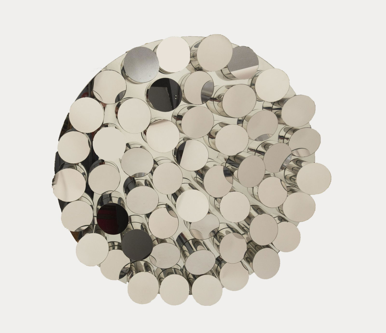 Modern Design Three Dimensional Op Art Wall Mirror (1 of 1)