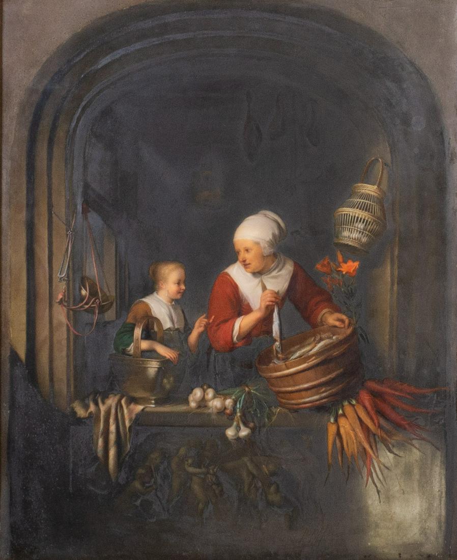 A Large Berlin K.P.M. Style Porcelain Plaque, After (1 of 7)