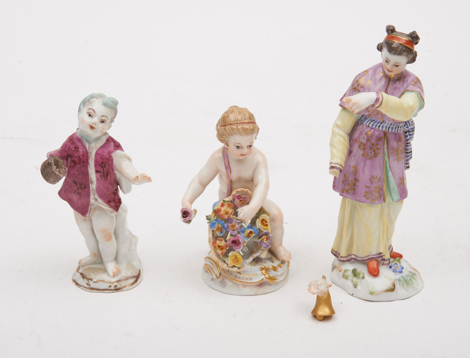 3 Small Meissen Figurines (1 of 2)