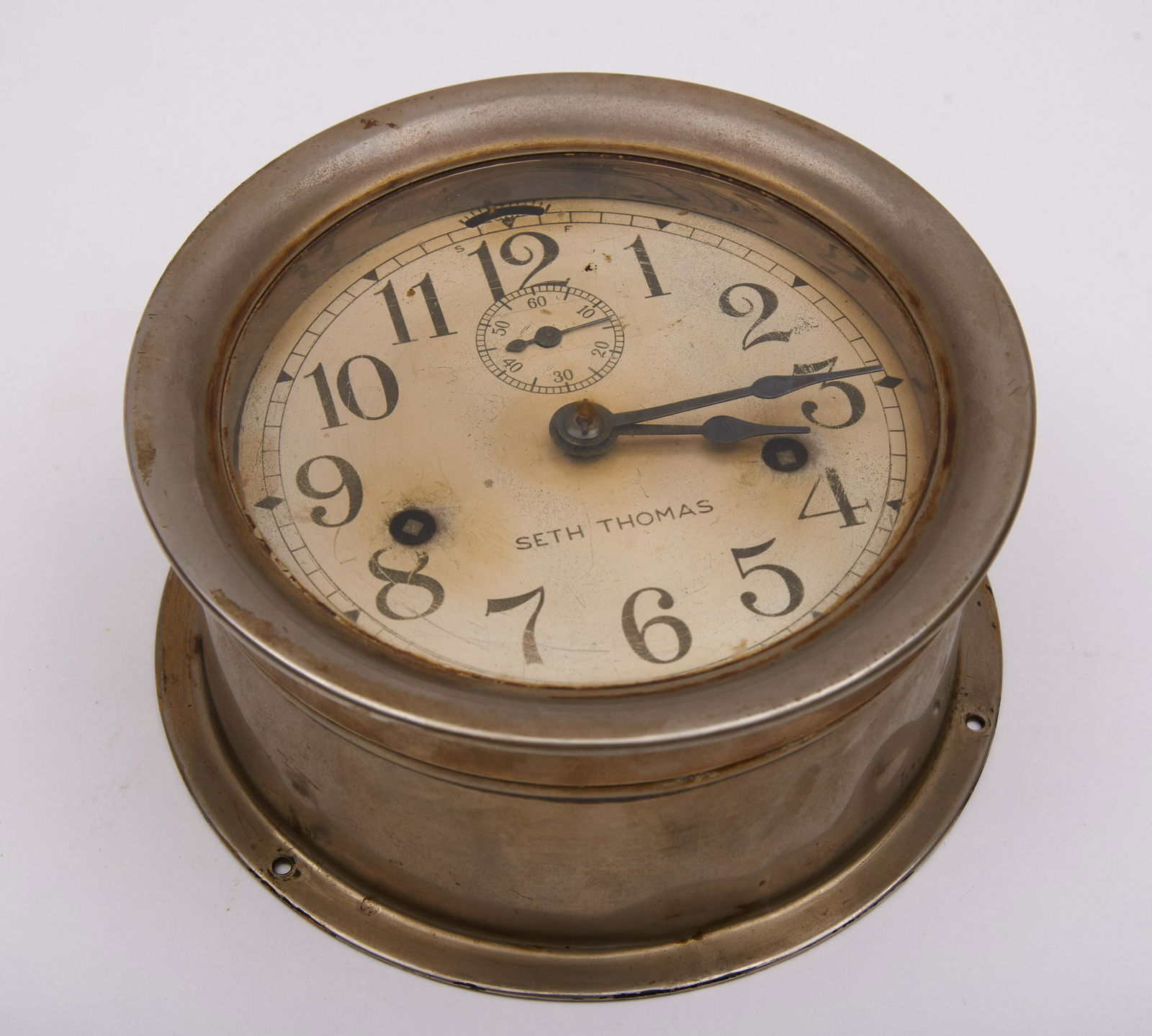 Seth Thomas Ships Clock Diameter: 7 inches (1 of 2)