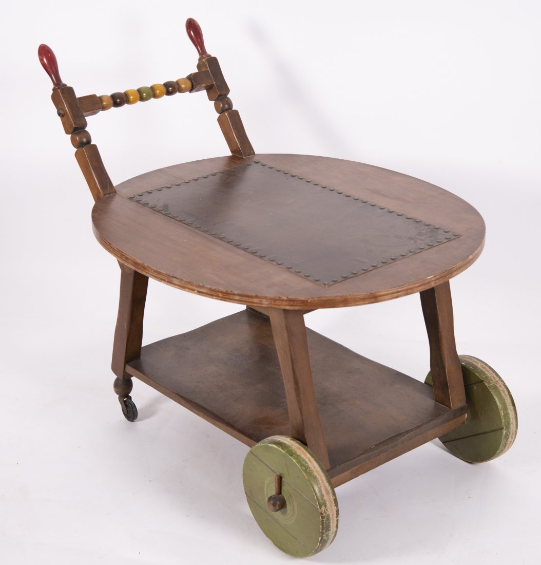 Vintage Bar Cart: Monterey Furniture Style Vintage Bar Cart