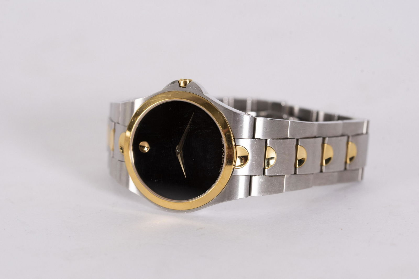 Movado Mens Watch: Movado Mens WatchStainless steel with black face , swiss made, water resistant , not running.