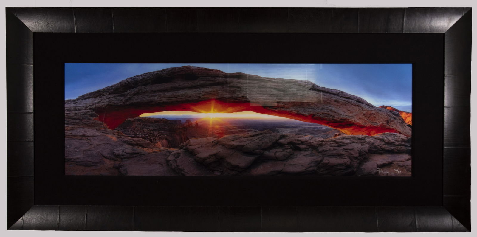 Peter Lik, Nevada / Australia (b. 1959), Sacred: Peter LikNevada / Australia, (b. 1959)Sacred Sunrisecolor photograph, silver halide fuji crystal archive print, ed. 365/950signed and numbered, with C.O.A.19 x 51 inches (sight)