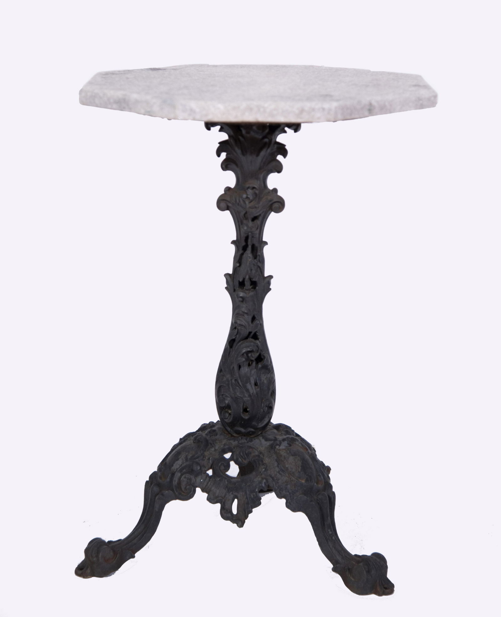 Antique French Design Granite Top Table 29 x 20 1/2 (1 of 3)