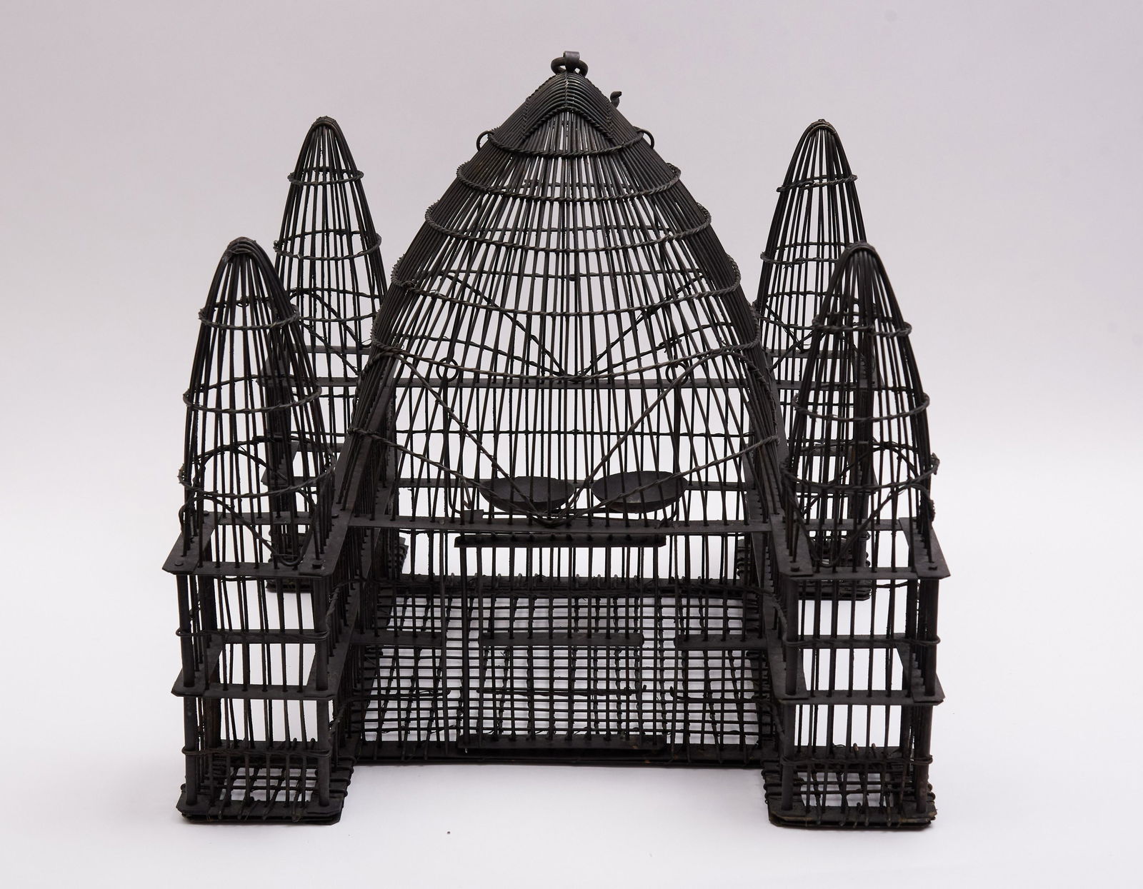 Heavy Wire Bird Cage 16.5" tall, 16.5" wide (1 of 1)
