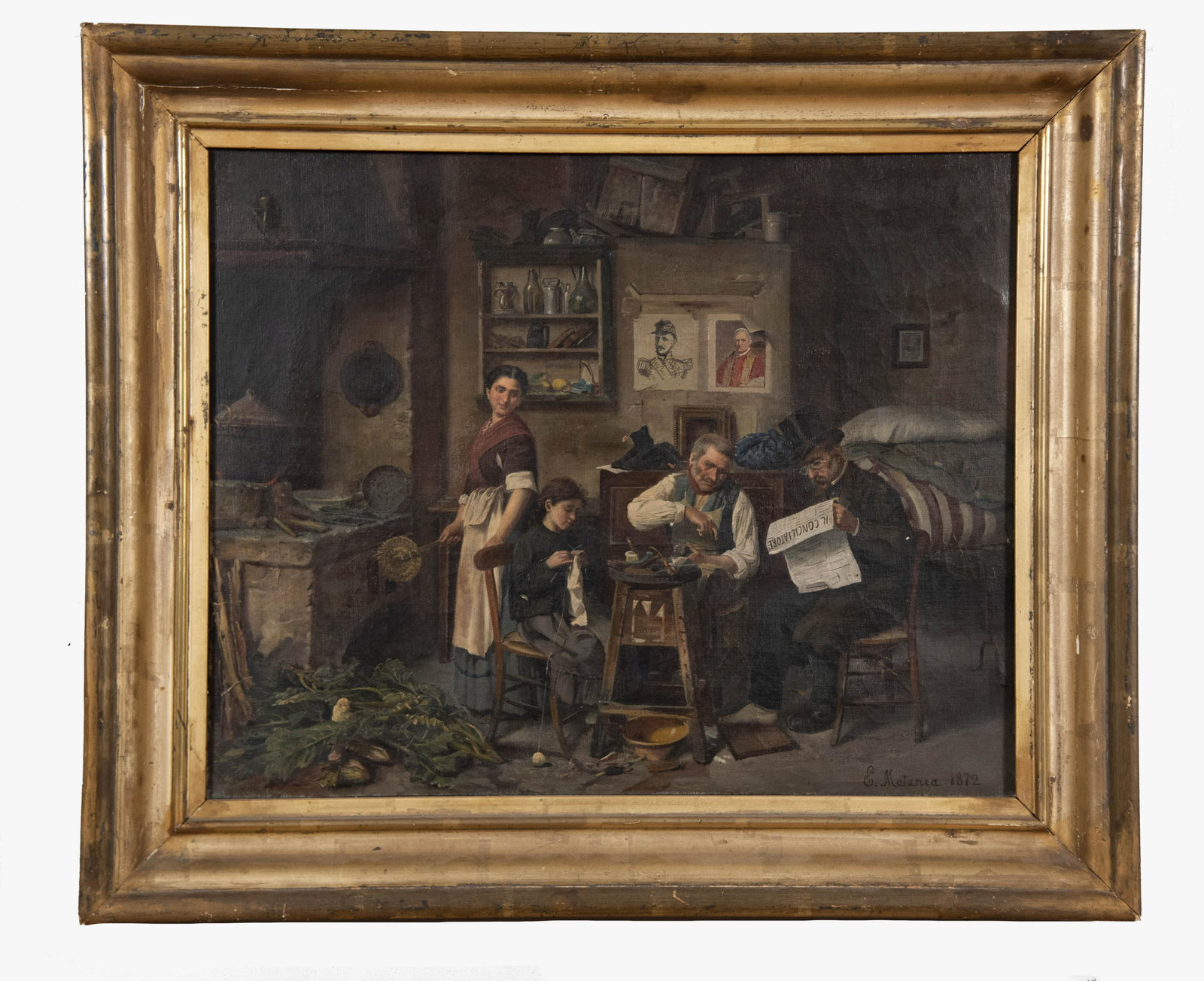 Edouardo Matania, Napoli (1847-1929), Interior Genre (1 of 4)