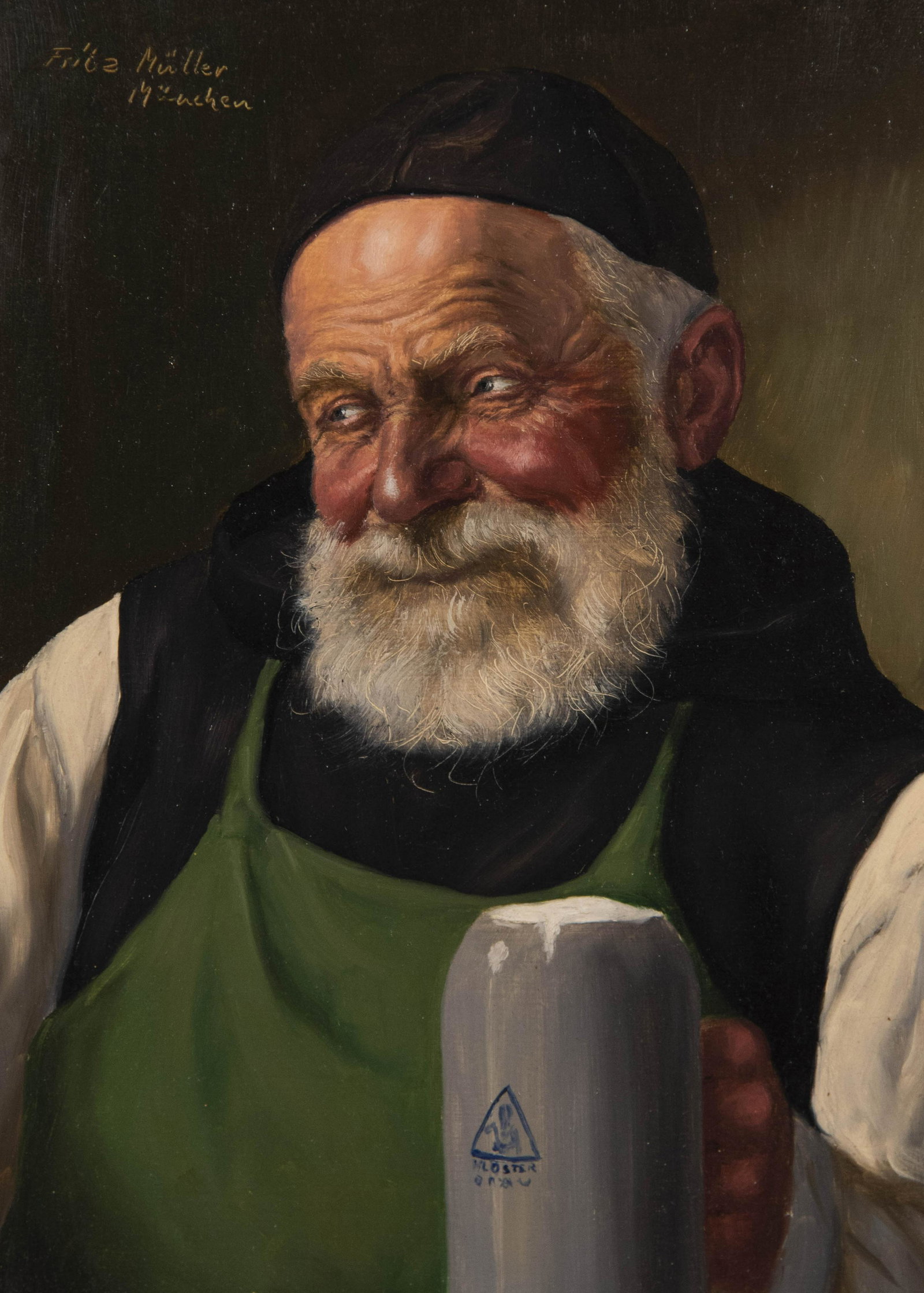 Fritz Muller, German (1913-1972), Two Genre Portraits, (1 of 8)