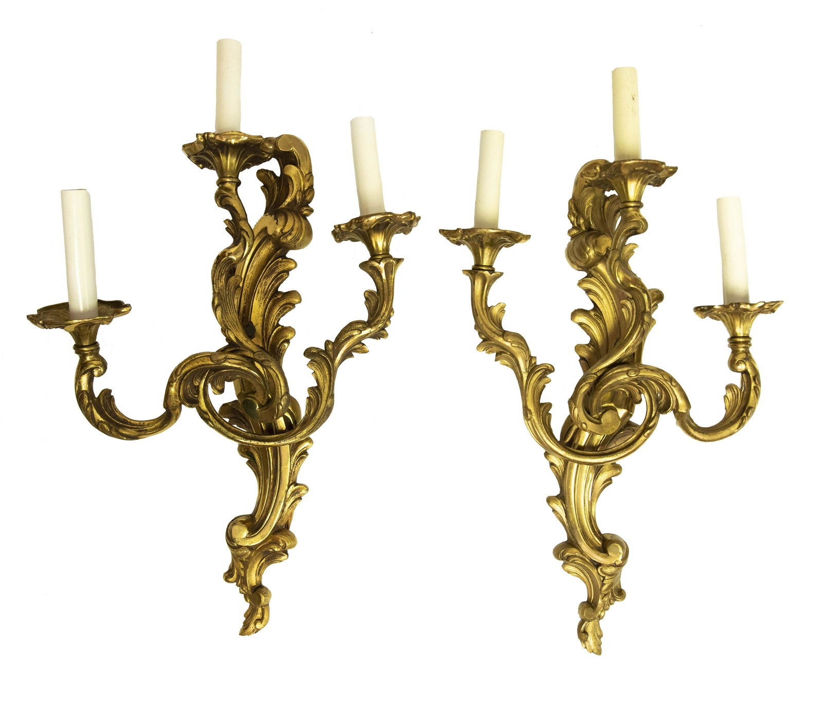 A Pair of French Rococco Style Sconces (1 of 5)