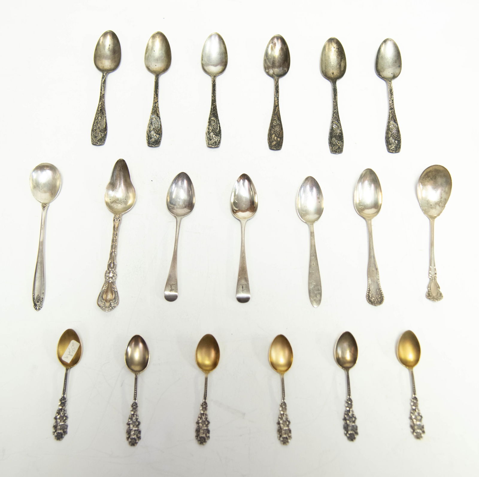 Collection of Sterling Silver Spoons (19 Pcs) (1 of 1)
