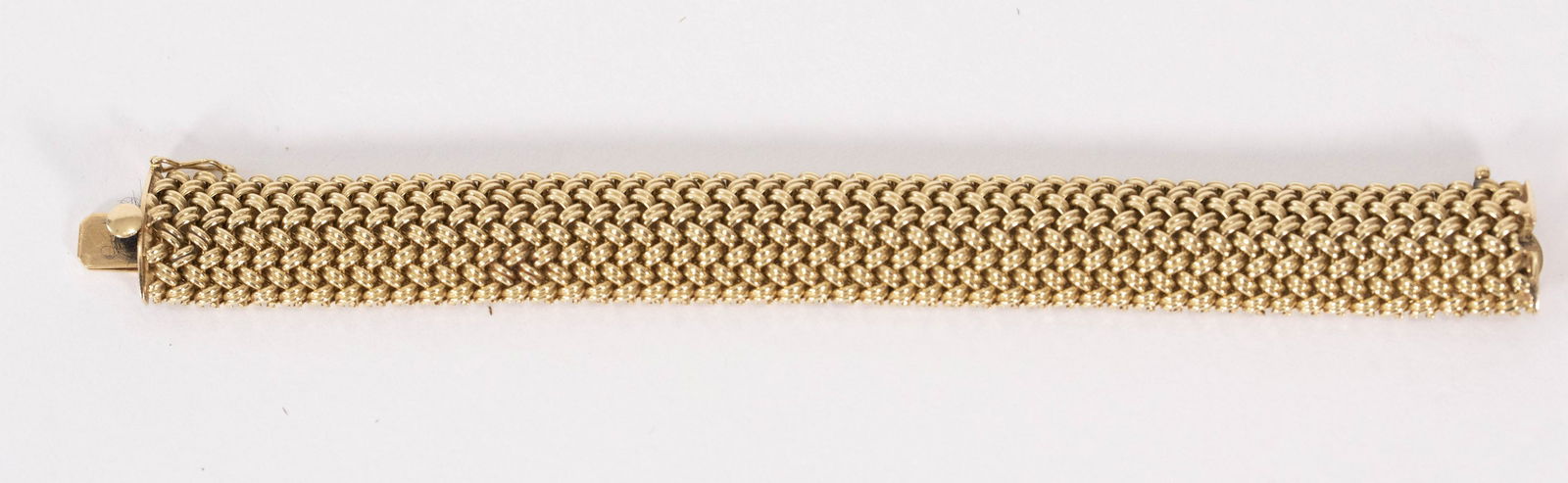 14kt Gold Braided Mesh Bracelet (1 of 2)