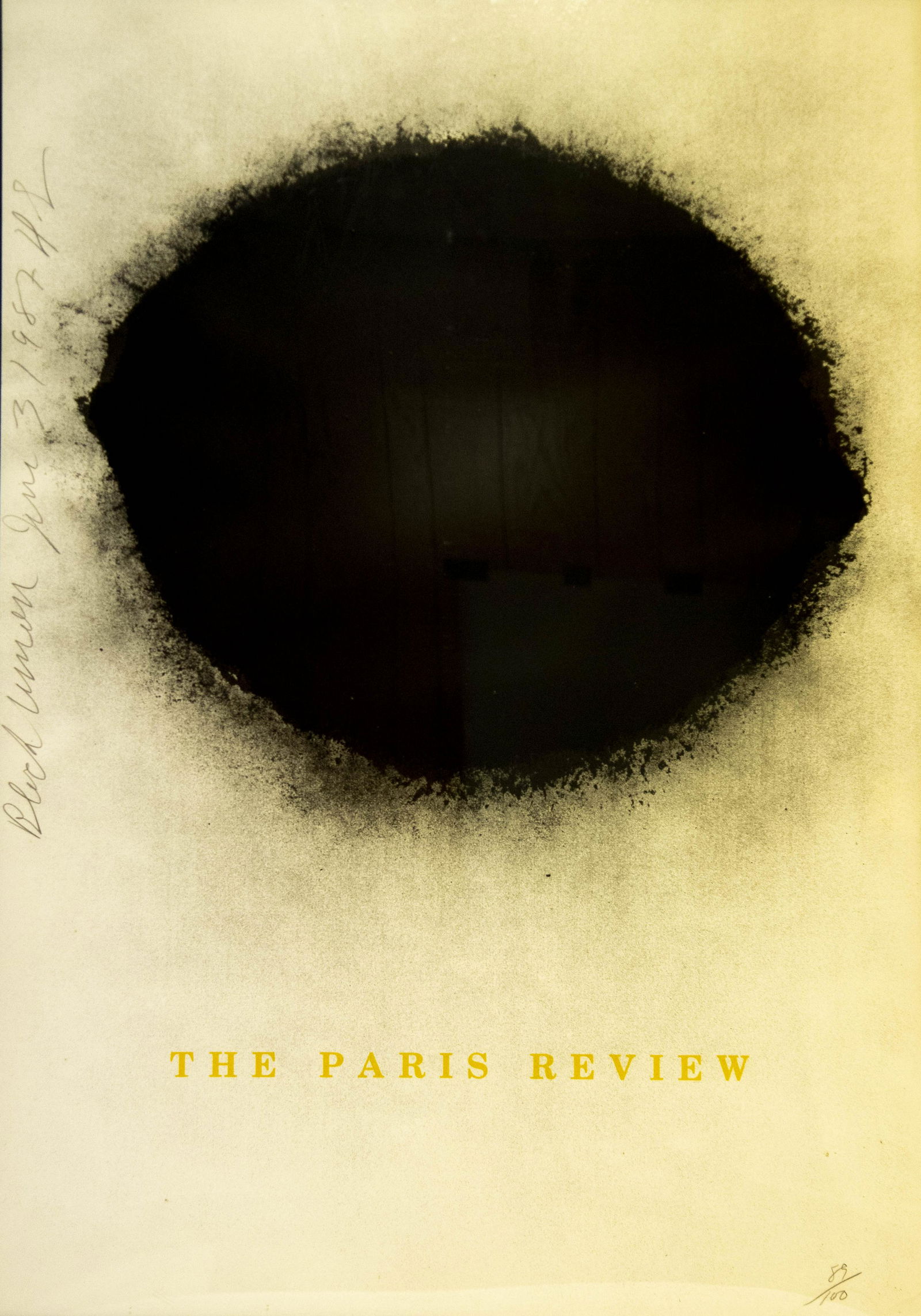 Donald Sultan, American (b. 1951), Black Lemon, Paris (1 of 4)