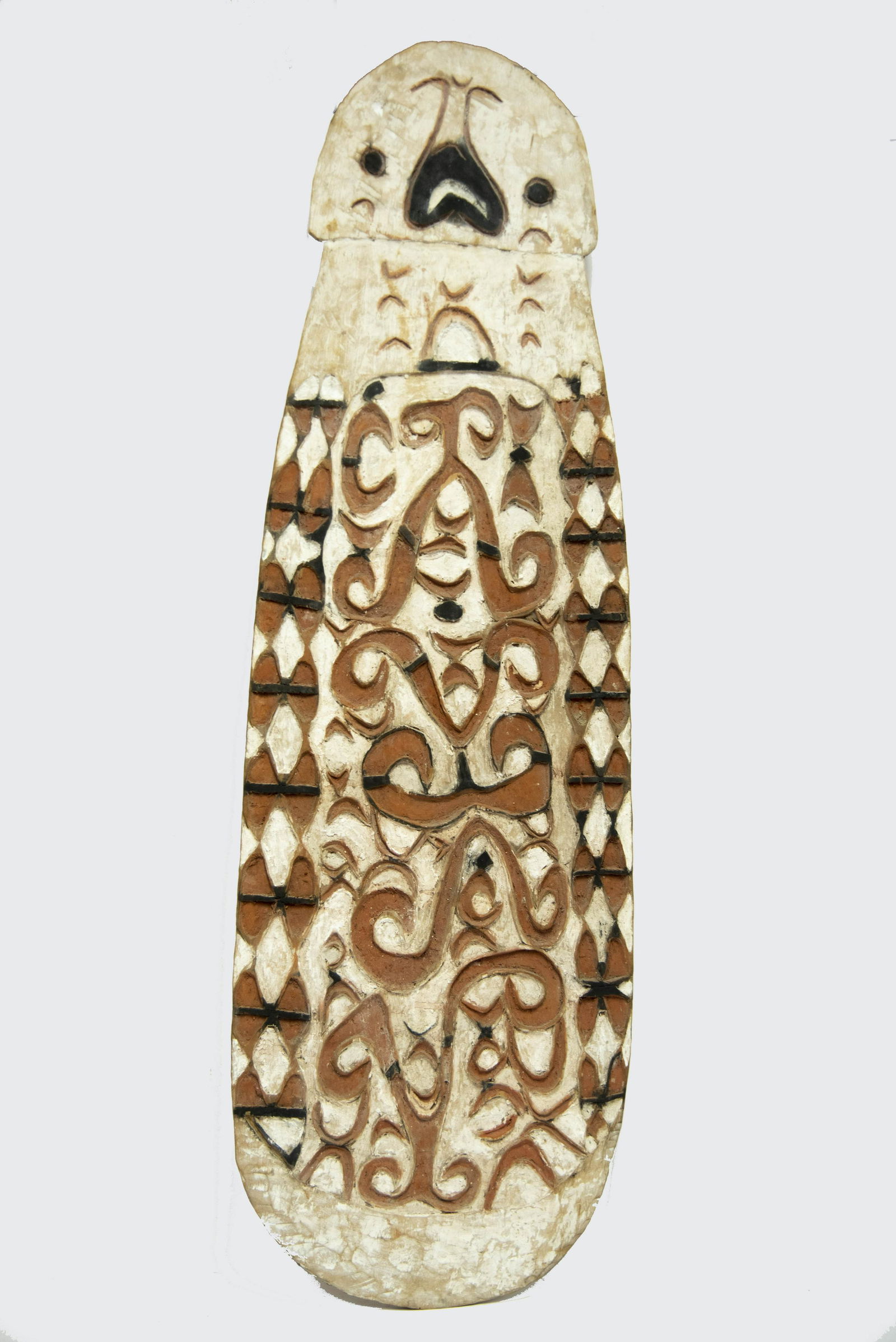 Papua New Guinea Carved and Polychrome Decorated Asmat (1 of 3)