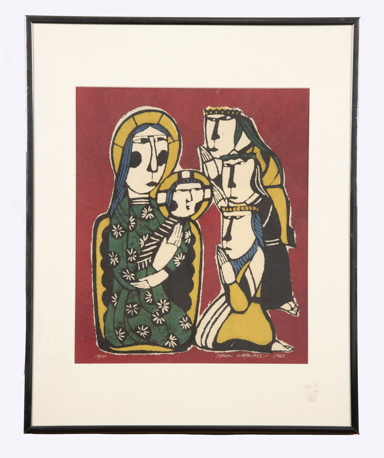 Sadao Watanabe, Japanese (1913-1996), Two woodcuts with (1 of 8)