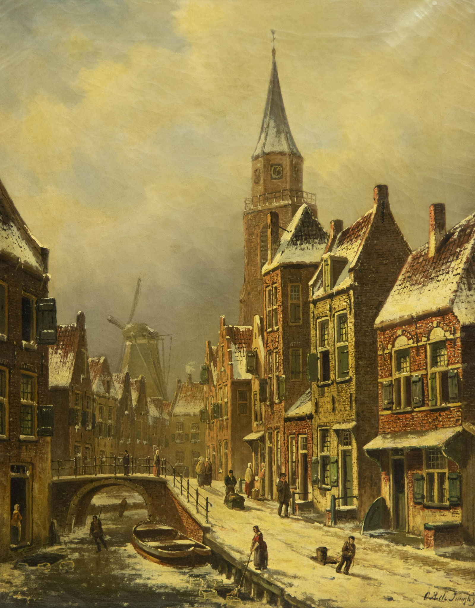 Oene Romkes Jongh, Netherlands (1812-1896), Winter (1 of 4)