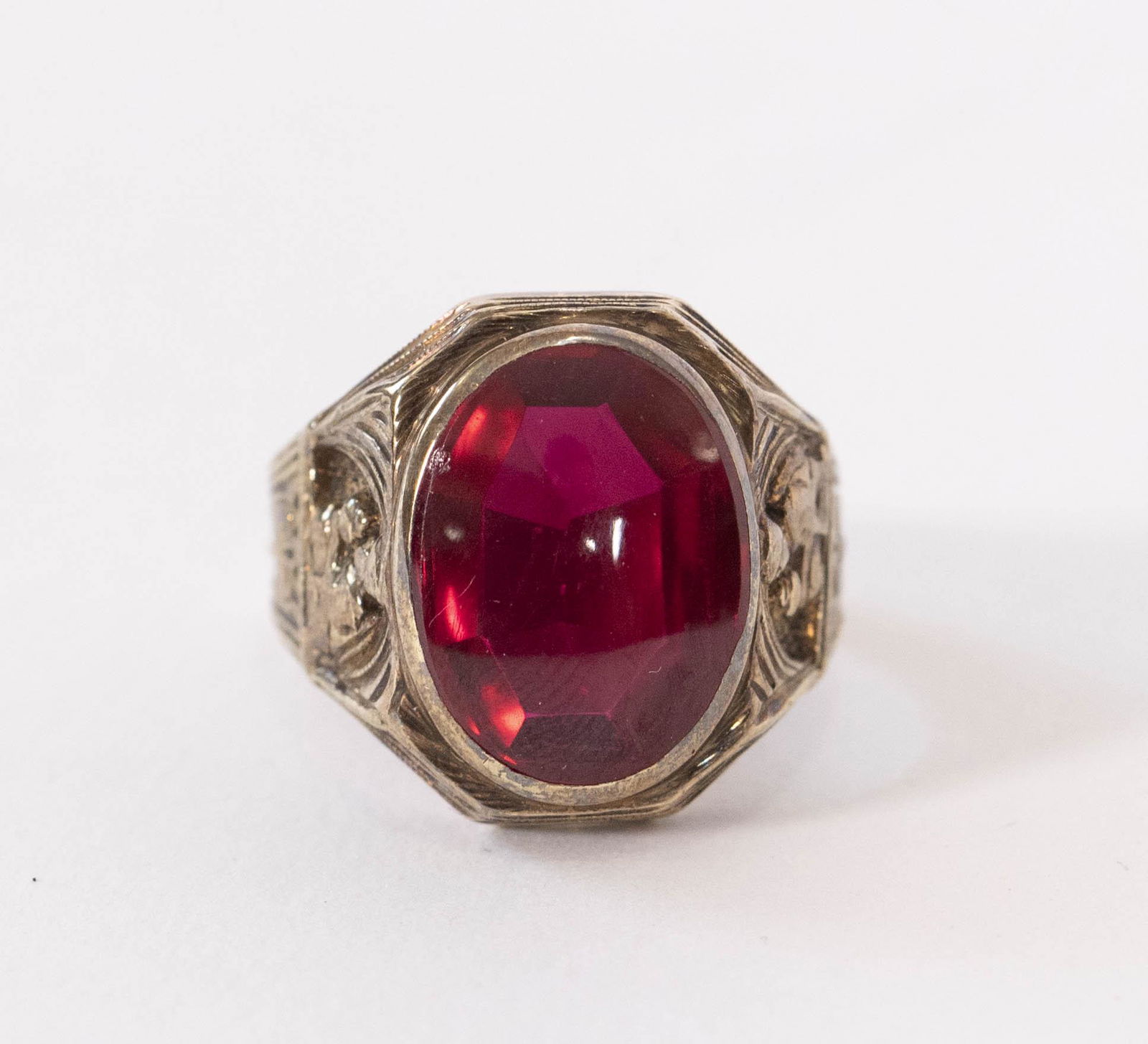14kt English Red Tourmaline Ring (1 of 3)