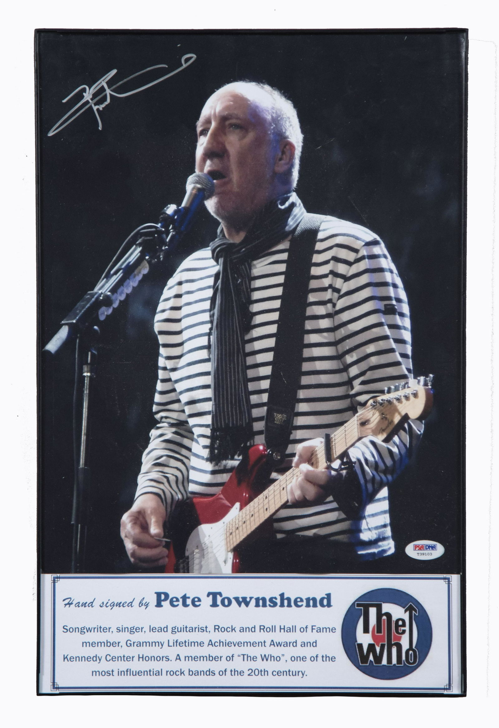 Signed Pete Townshend Color Photograph 11 1/4 x 17 1/4 (1 of 2)