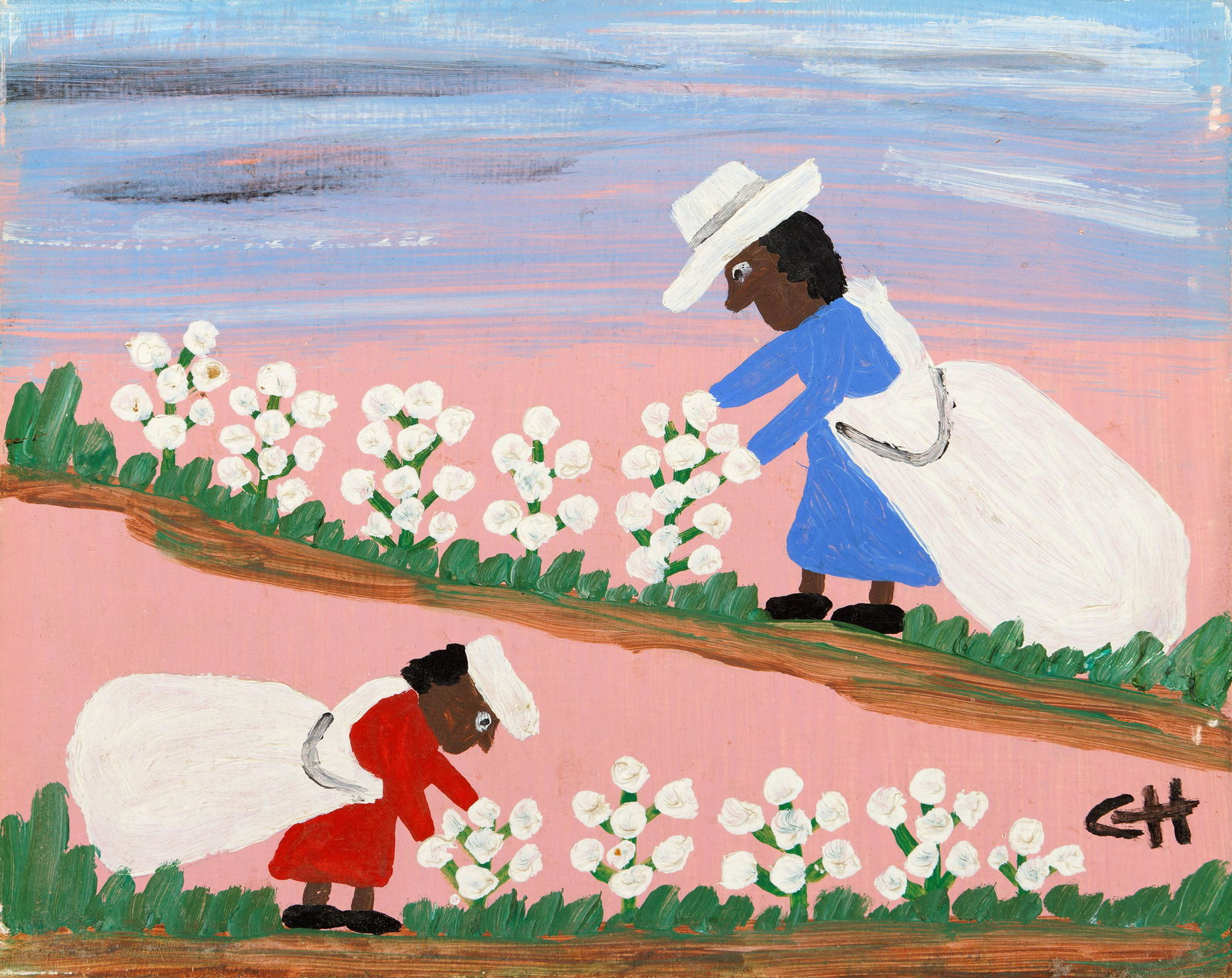 Clementine Hunter, Louisiana (1887-1987), Cotton (1 of 4)