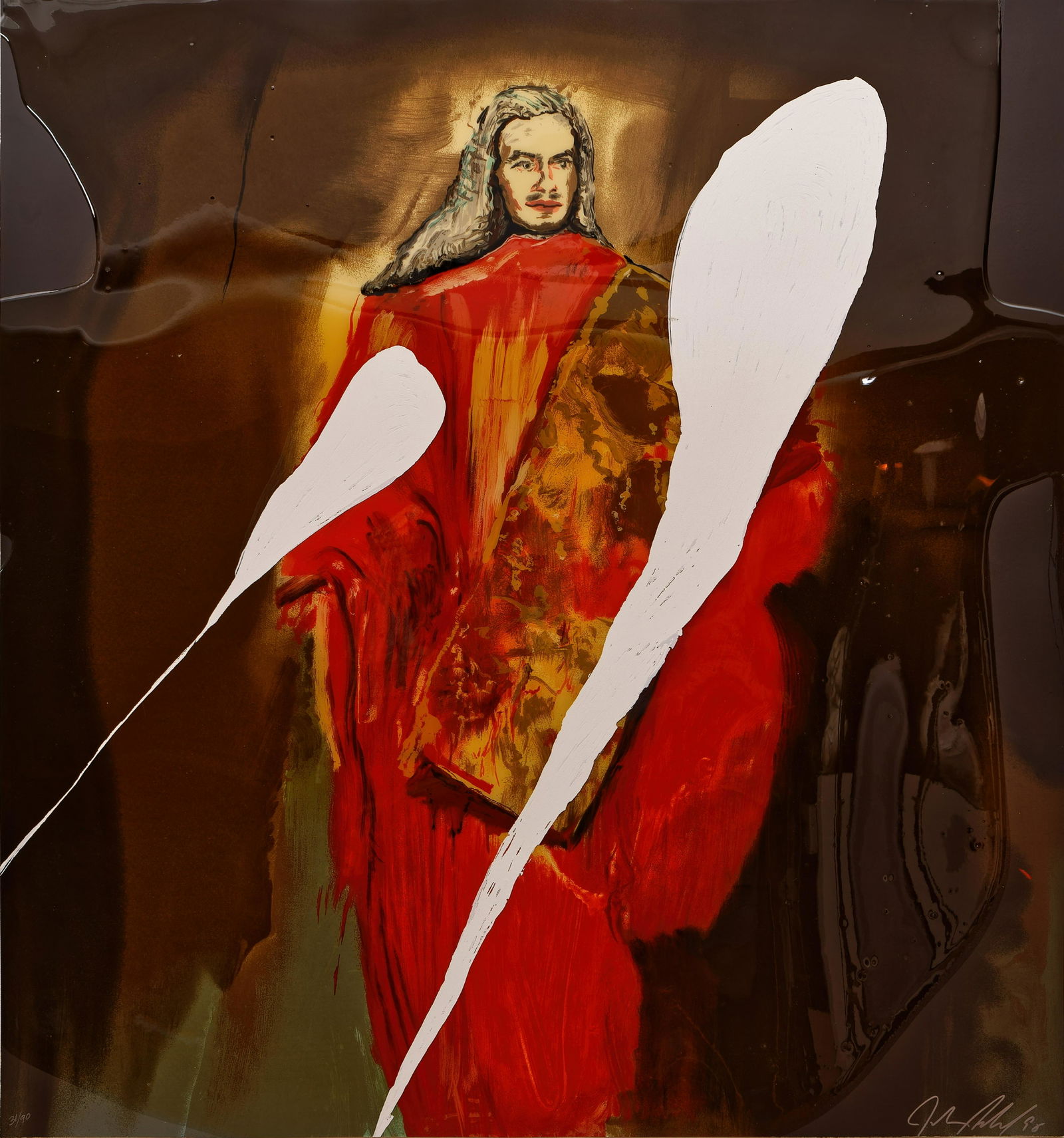 Julian Schnabel, American (b. 1951), Portraits: Xavier (1 of 4)