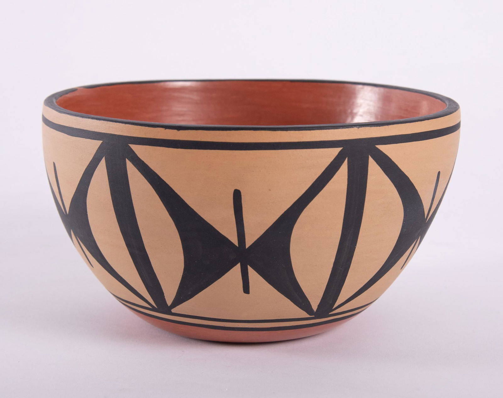 Native American Pottery Bowl, Robert Aguilar - Santo (1 of 3)