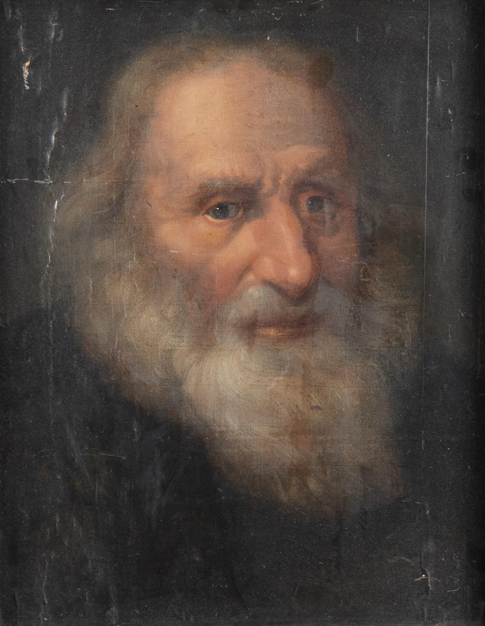 , Dutch School 17th-18th Century, Portrait of an: Dutch School, 17th-18th CenturyPortrait of an Elderly Gentlemenoil on panelgilt-framed.16 x 12 1/2 inches