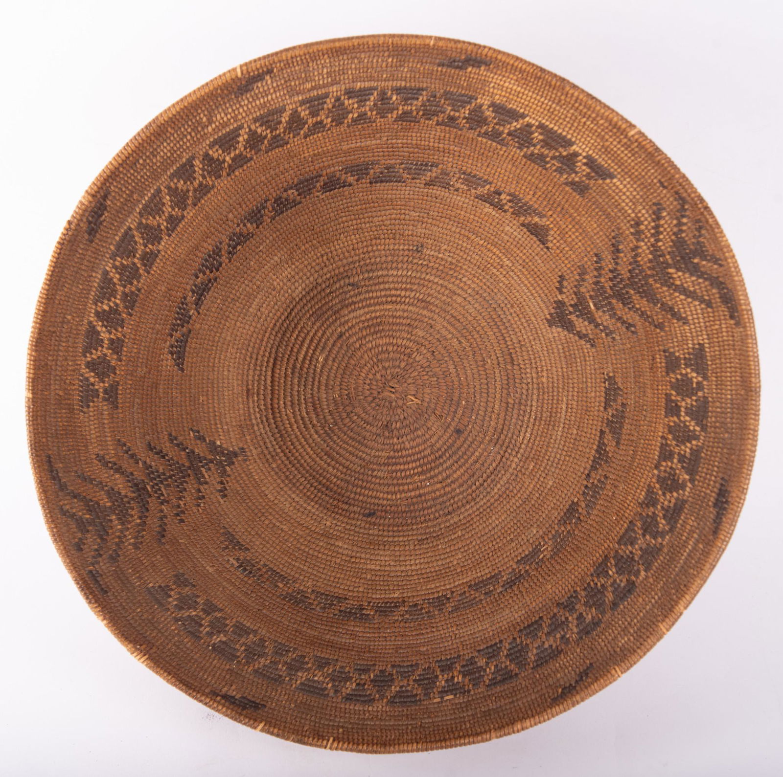 Large Early 20th Century Native American Coil Basket (1 of 4)