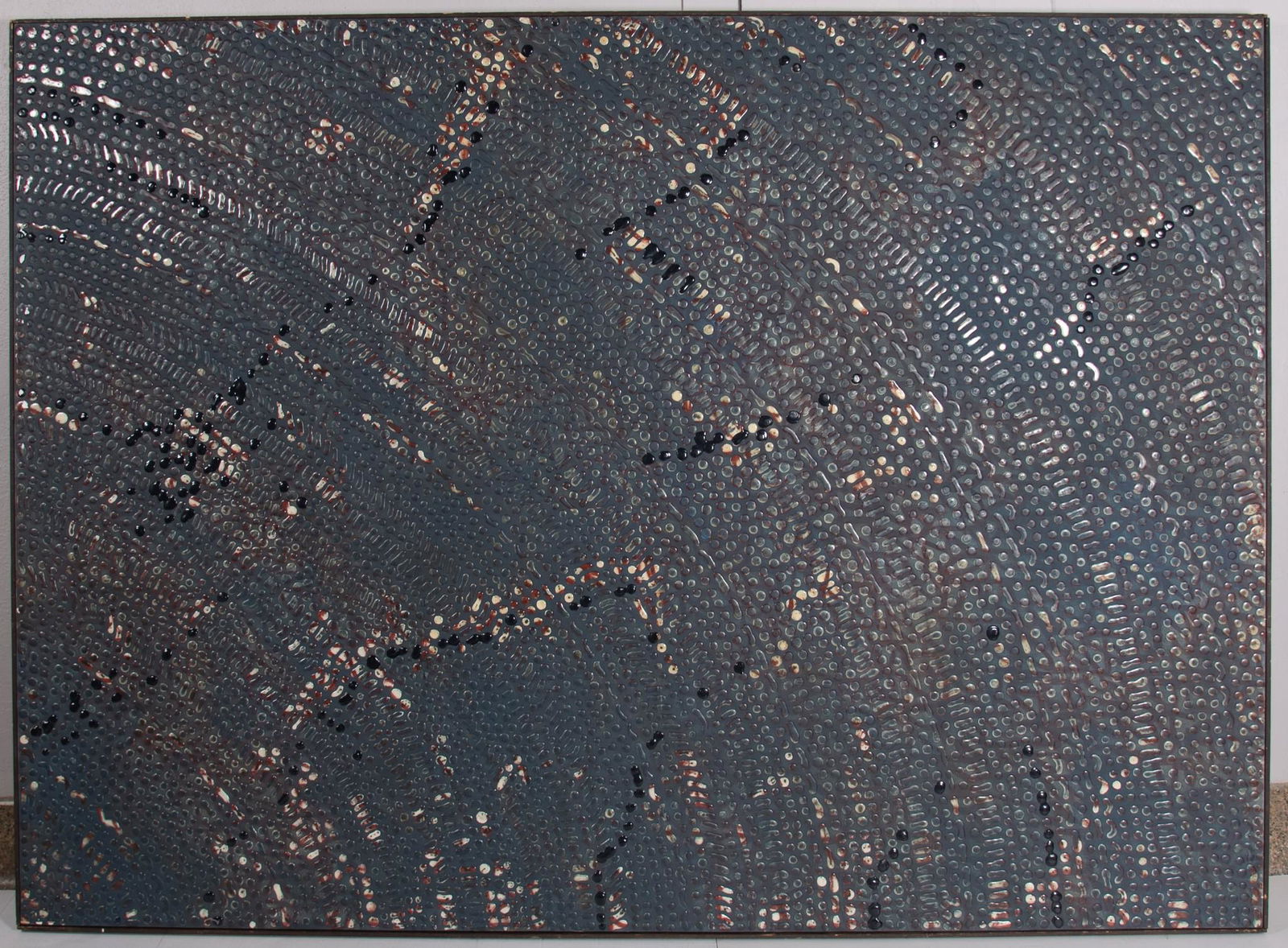 John Foster, American , Untitled Triptych, acrylic on (1 of 13)