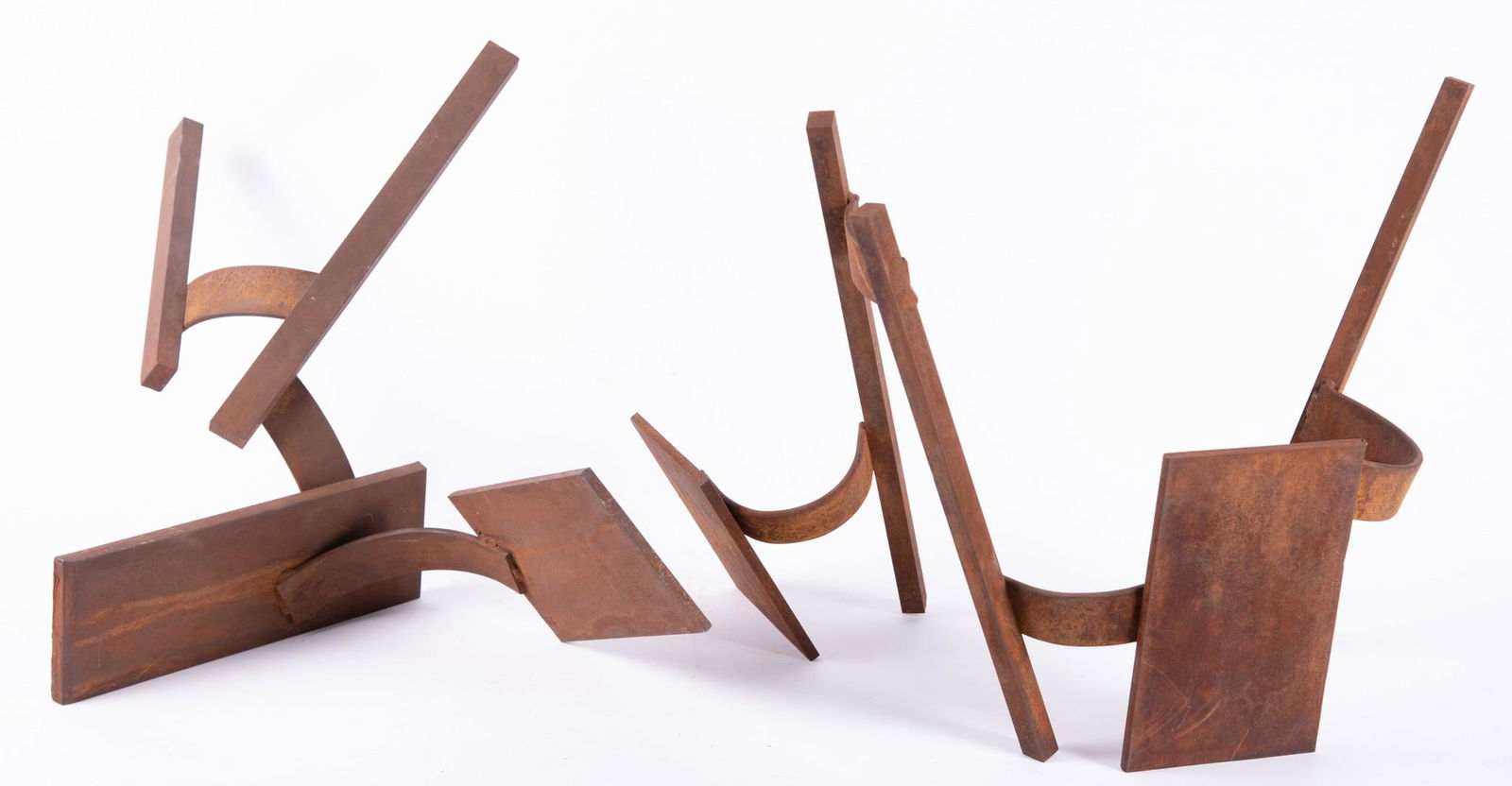 , American 20th Century, Untitled, abstract, two-piece (1 of 4)