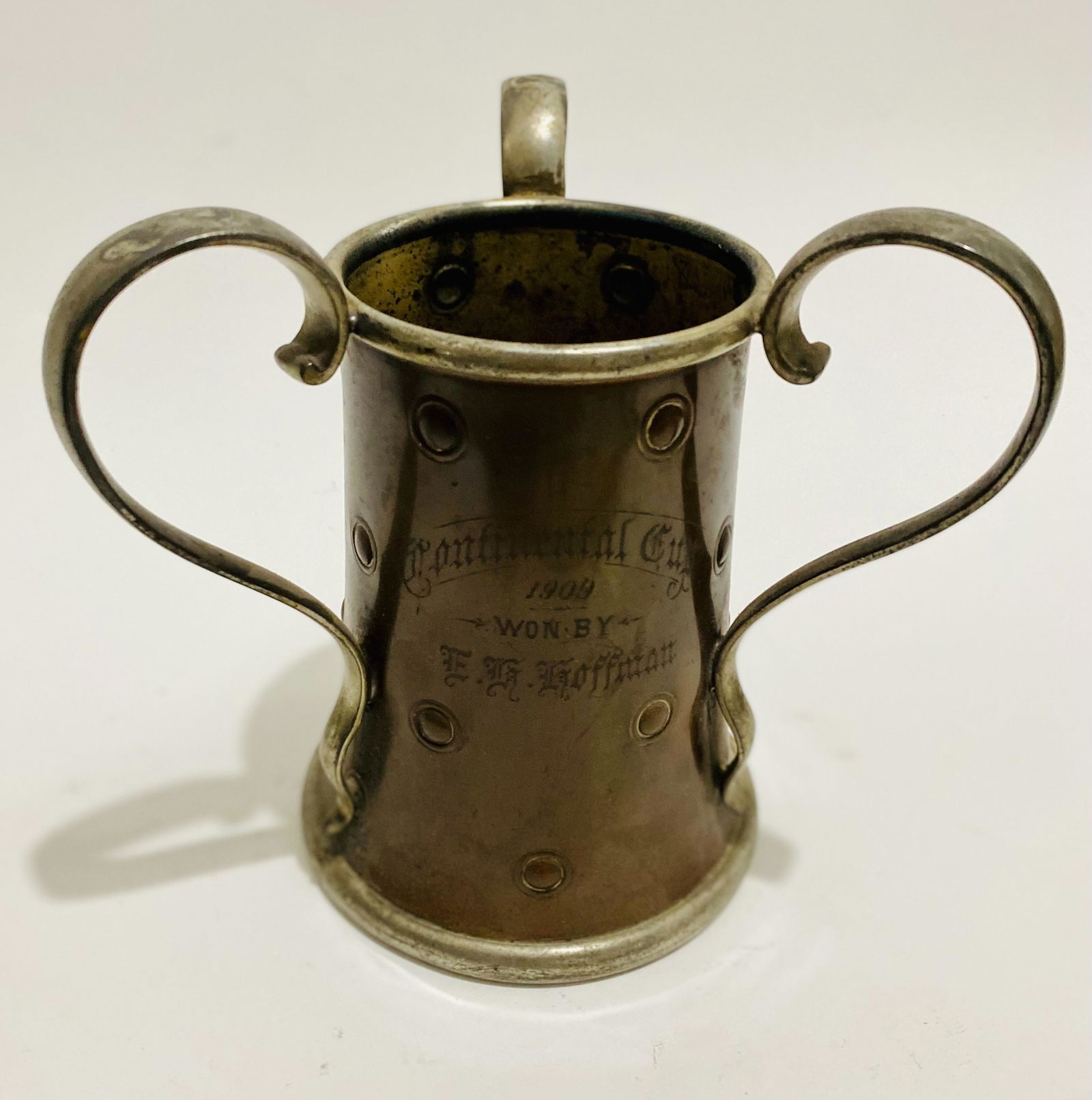 Apollo Studios, New York, Copper, and Silver Metal: Apollo Studios, New York, Copper, and Silver Metal Trophy dated 1909Presented to E.H. Hoffman, Winner of the "Continental Cup",