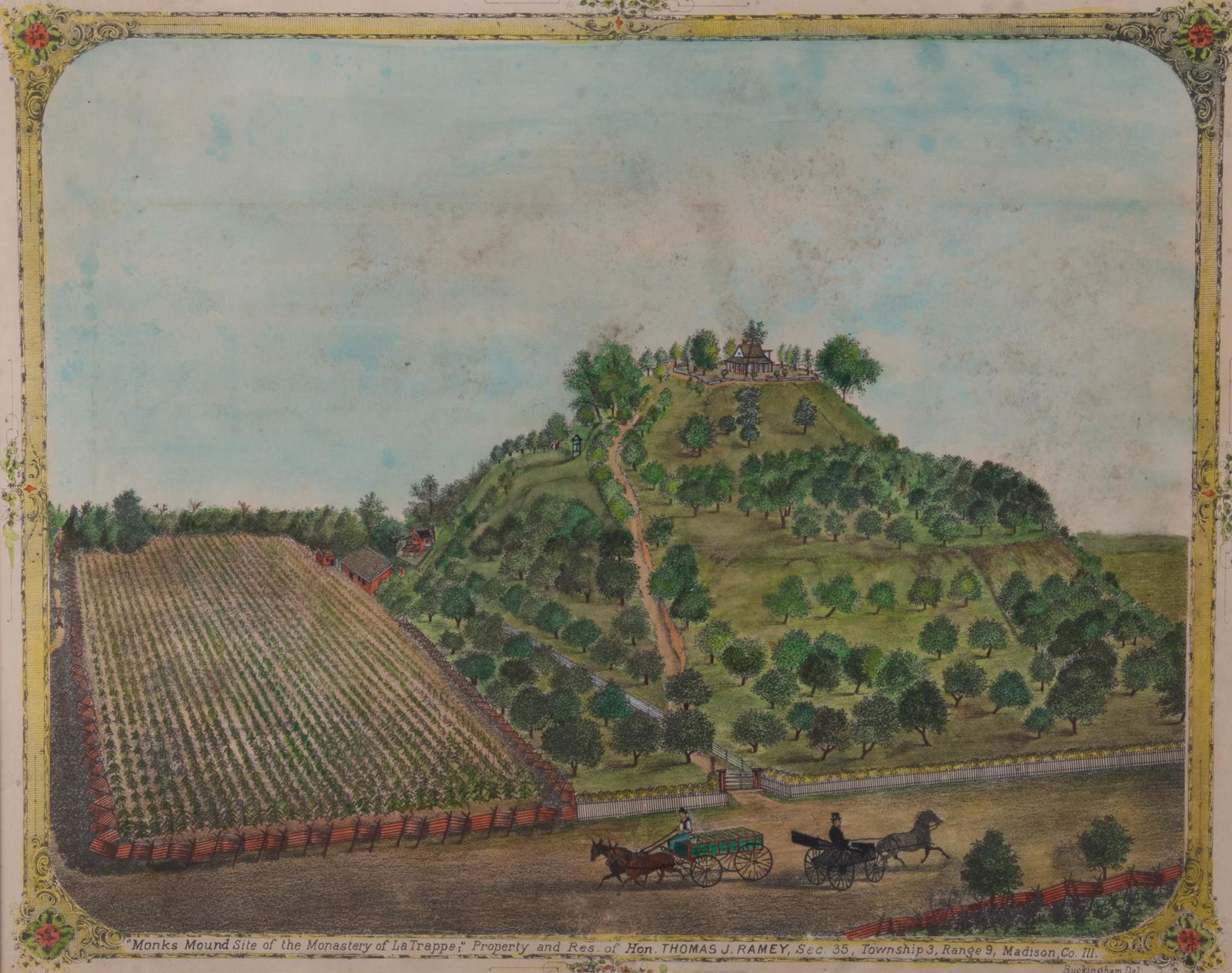 Buckingham, Monk's Mound Site of the Monastery of La (1 of 4)