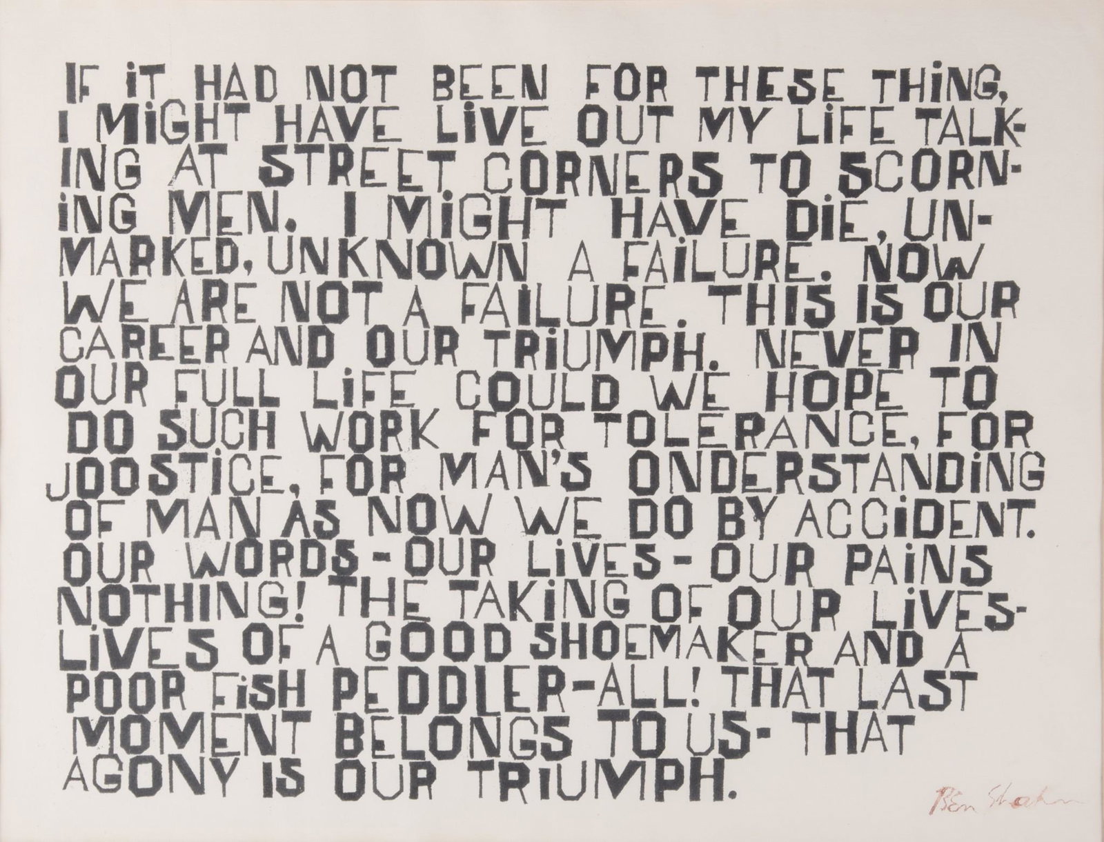 Ben Shahn, New York (1898-1969), Sacco and Venzetti: (1 of 8)