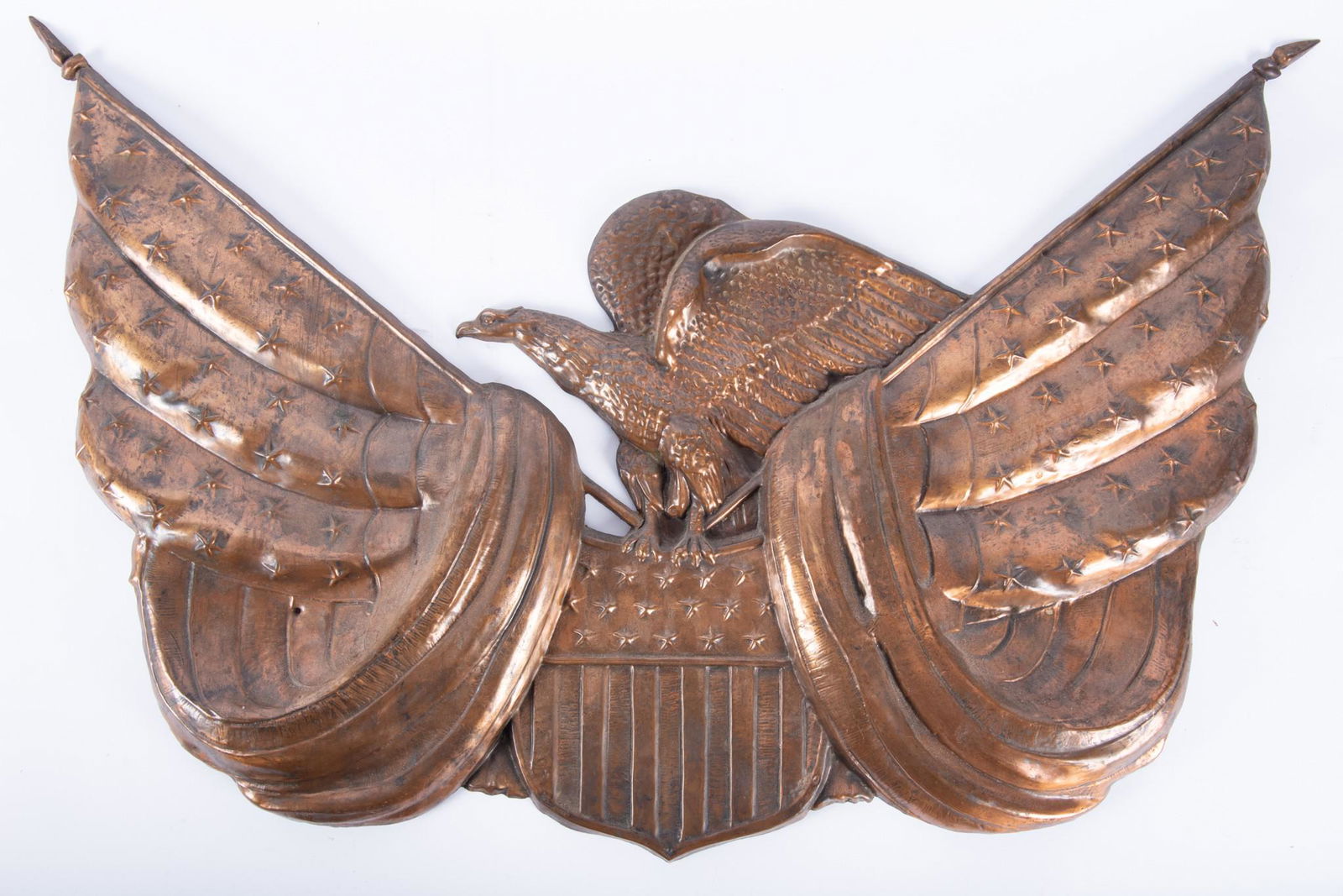 A Repousse Mid-Century Copper Patriotic American Eagle (1 of 4)