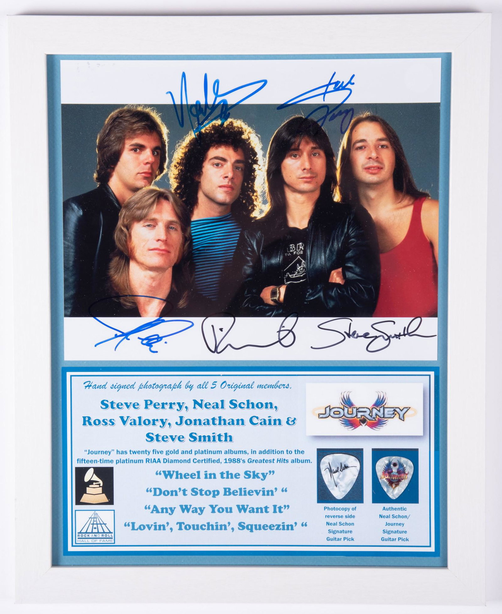JOURNEY SIGNED PHOTO/PICK (1 of 2)