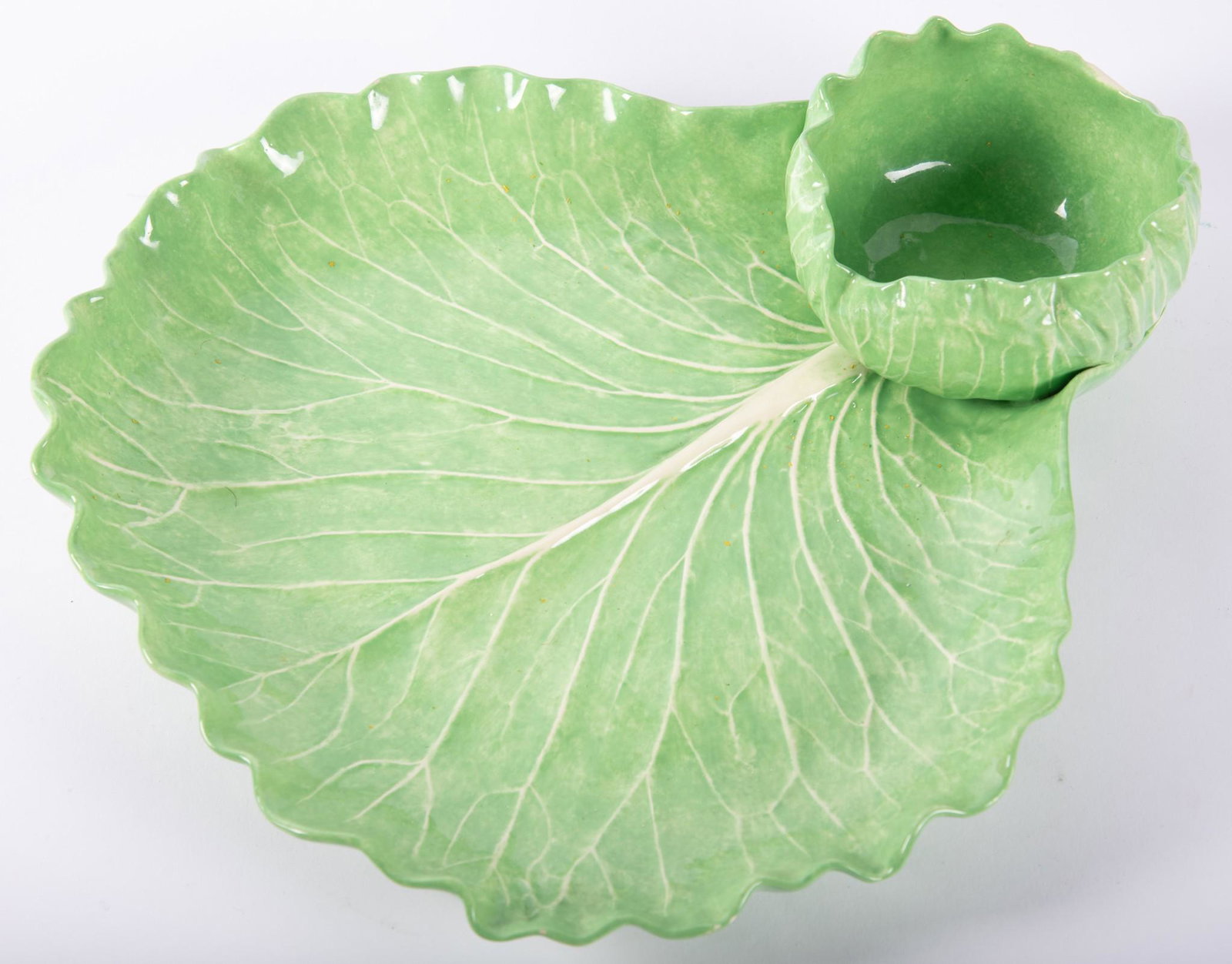 Vintage Dodie Thayer Lettuceware Crudite Dish (1 of 4)