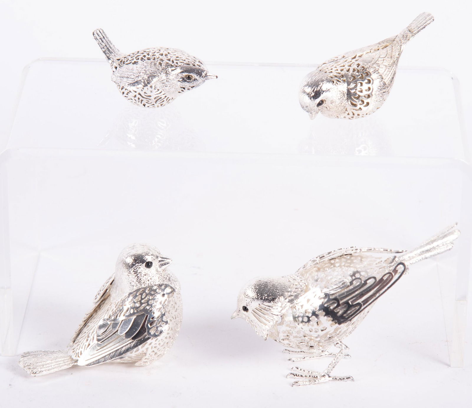 A Collection Of Christofle Silver Plated Birds