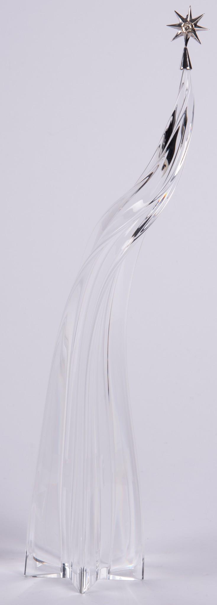 Baccarat Crystal Christmas Tree with Diamond Topper (1 of 3)