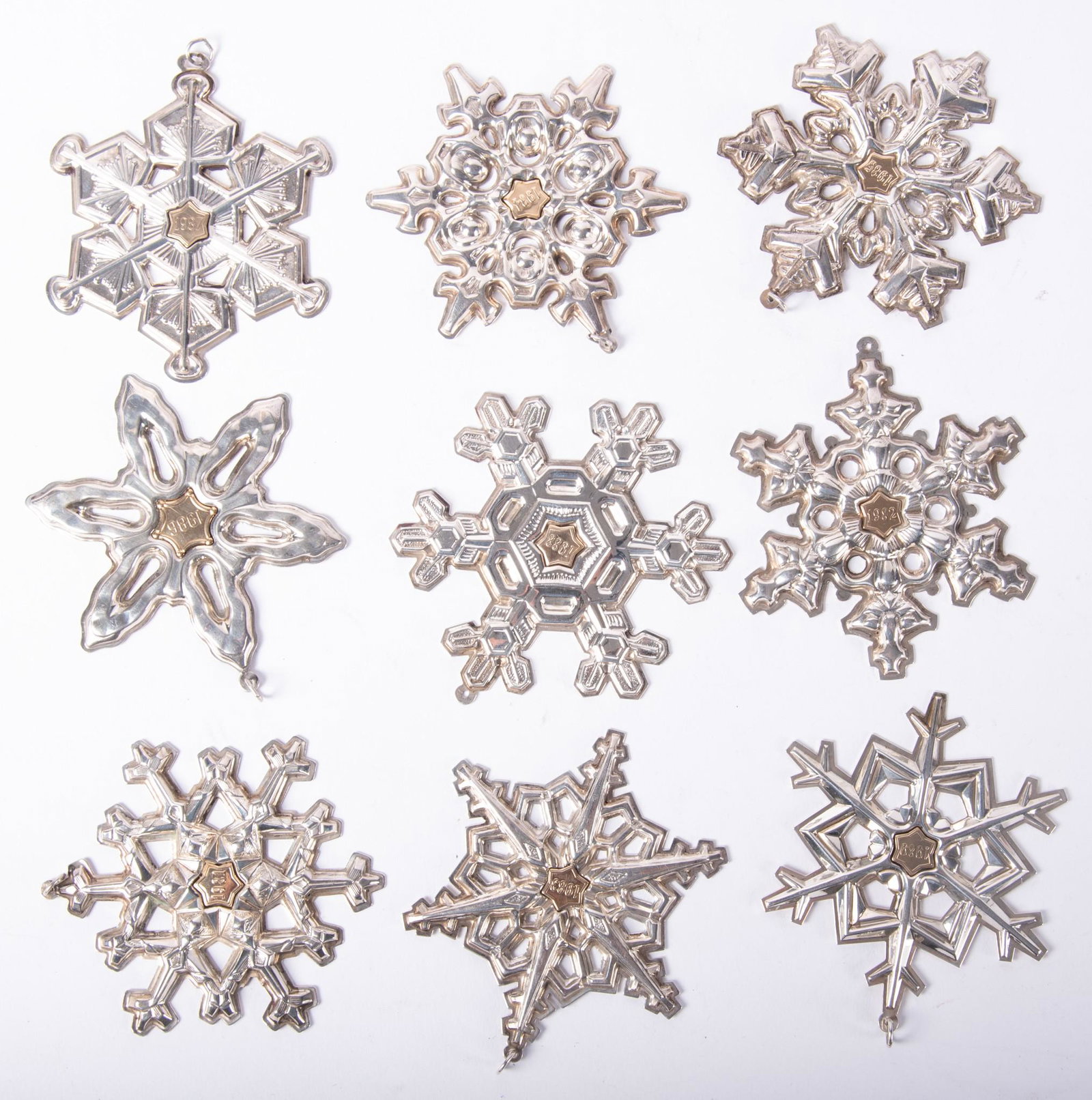 Gorham Sterling Silver Dated Christmas Ornaments Ornaments (1 of 2)