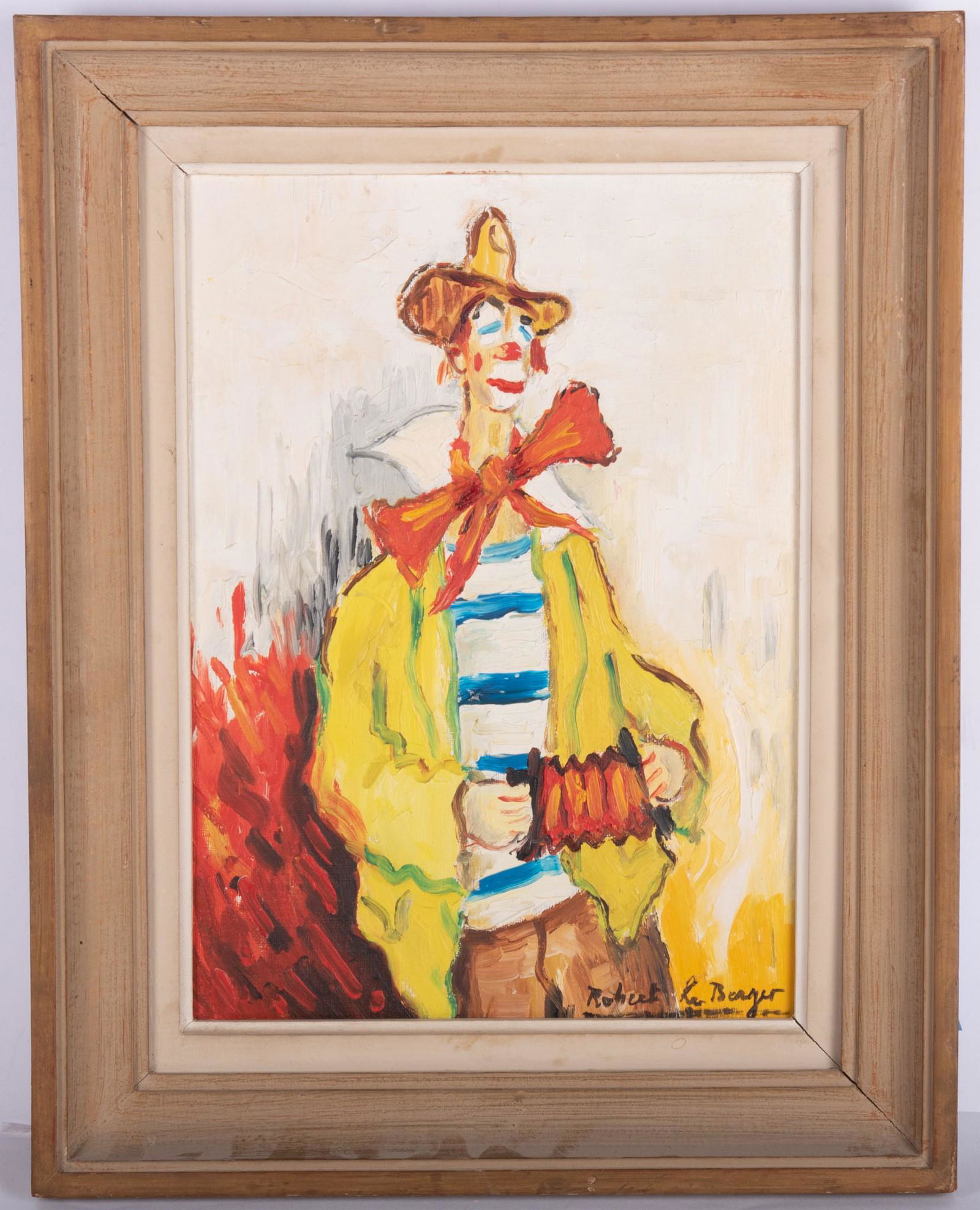 Robert Le Berger, France (1905-1972), Clown Cow-Boy, 1959, oil on canvas (1 of 5)