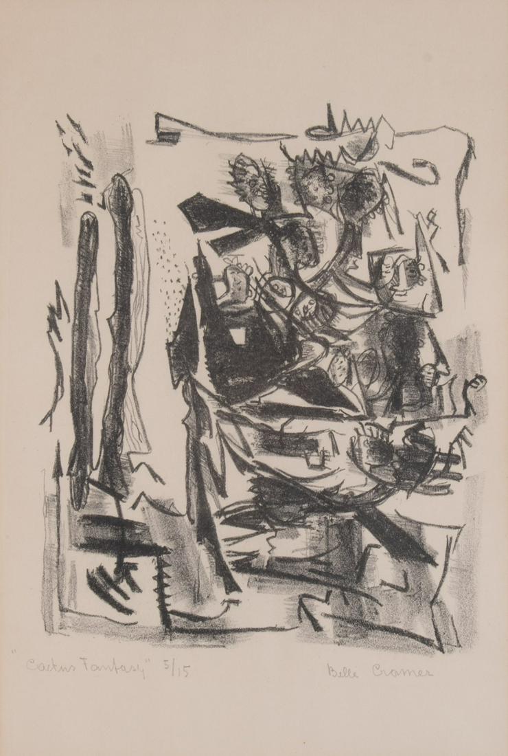 Belle Cramer, Missouri (1883-1978), Cactus Fantasy, lithograph, ed. 5/15 (1 of 4)
