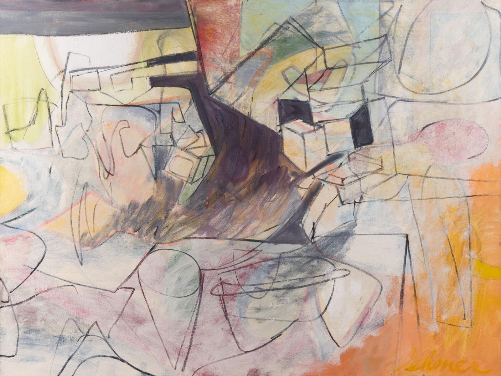 John Wehmer, Missouri (1927- 2019), Illinois Landscape, mid-1960s, oil on canvas (1 of 6)