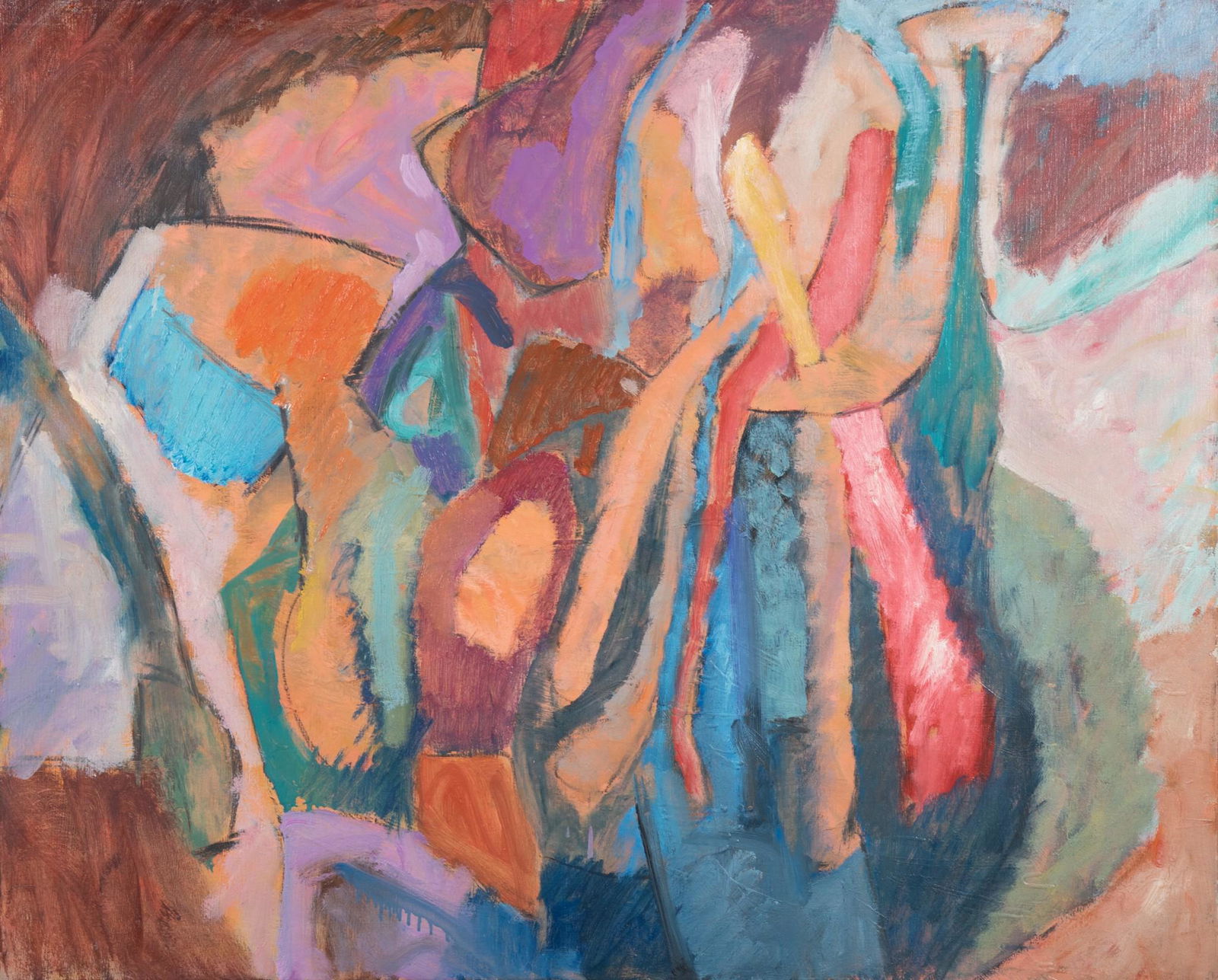 John Wehmer, Missouri (1927- 2019), Art Museum Demo, ca. 1965, oil on canvas (1 of 6)