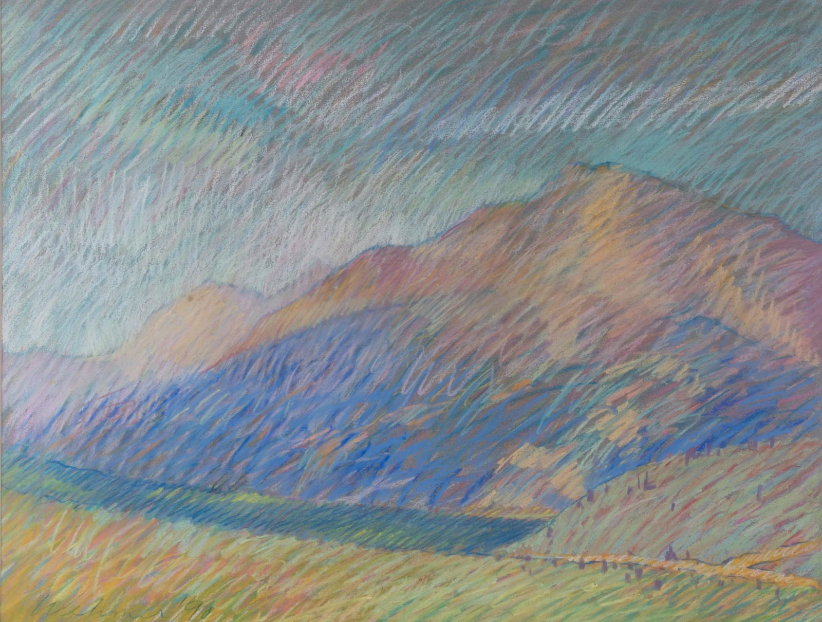 John Wehmer, Missouri (1927 - 2019), The Great Divide, 1990, pastel on paper (1 of 6)