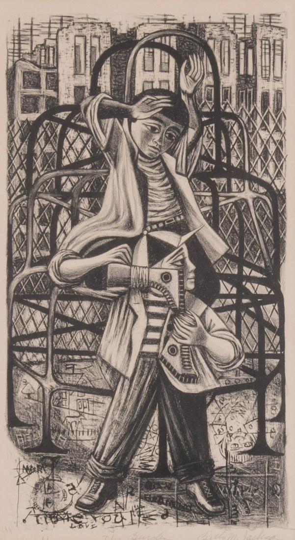 Billy Morrow Jackson, (1926-2006), The Burden, lithograph (1 of 4)