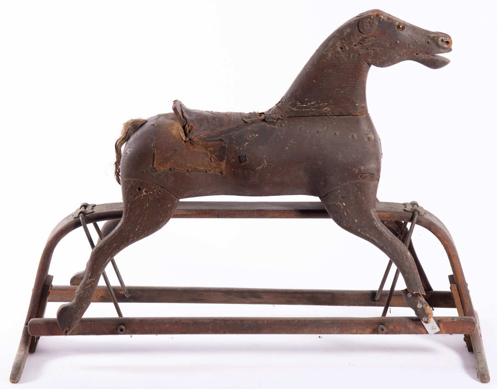 Antique American Folk Art Gliding Rocking Horse (1 of 5)