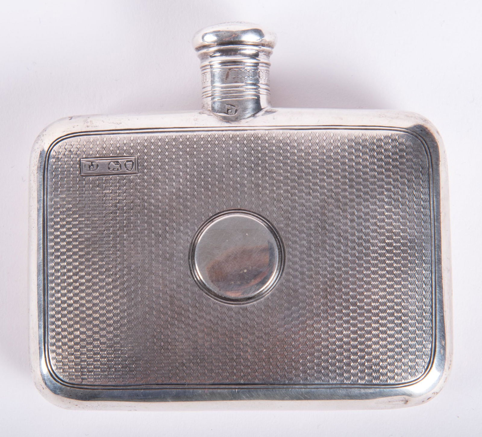 An Antique English Sterling Silver Hip Flask (1 of 3)