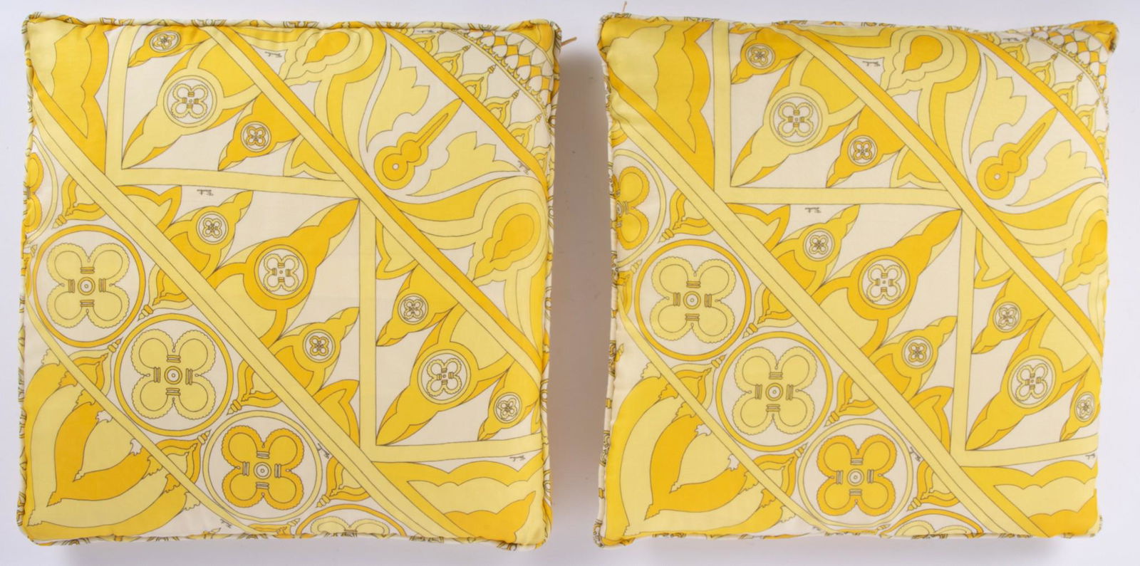 Emilio Pucci Yellow Silk Pillows (1 of 3)
